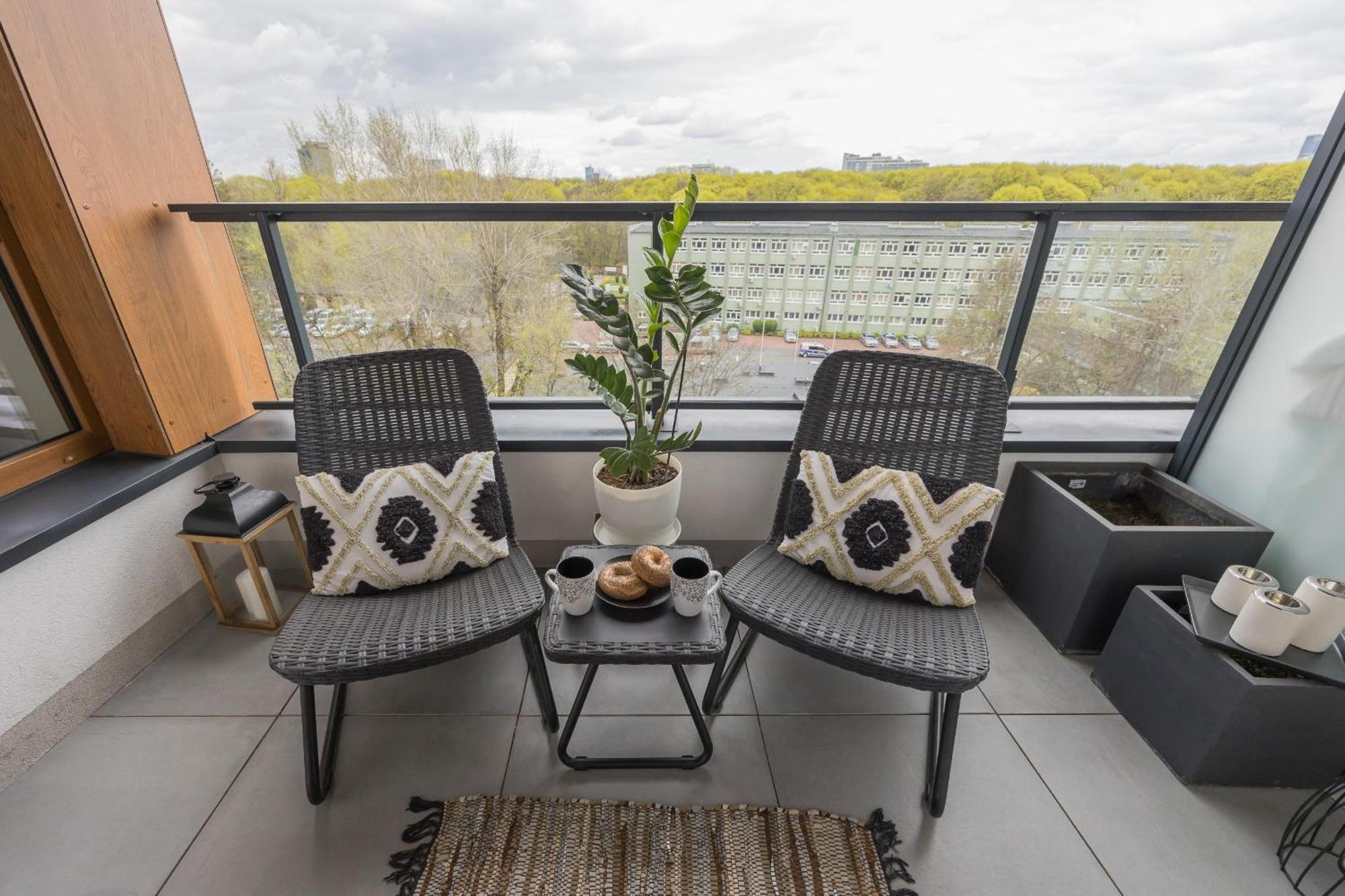 Apartment With Balcony & Parking In Warsaw By Noclegi Renters Zewnętrze zdjęcie
